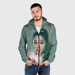 Ветровка с капюшоном мужская Ariana Grande Ариана Гранде, цвет: 3D-черный — фото 2