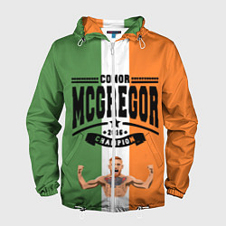 Ветровка с капюшоном мужская Conor McGregor, цвет: 3D-белый
