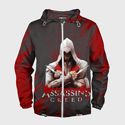 Ветровка с капюшоном мужская Assassin’s Creed, цвет: 3D-белый