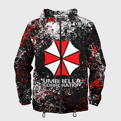 Ветровка с капюшоном мужская UMBRELLA CORP, цвет: 3D-черный