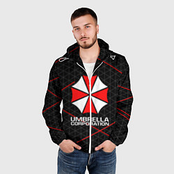 Ветровка с капюшоном мужская UMBRELLA CORP, цвет: 3D-белый — фото 2