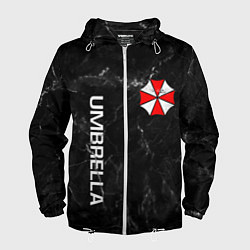 Ветровка с капюшоном мужская UMBRELLA CORP, цвет: 3D-белый