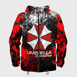 Ветровка с капюшоном мужская UMBRELLA CORP, цвет: 3D-черный