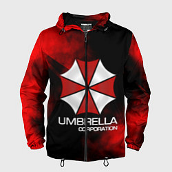 Ветровка с капюшоном мужская UMBRELLA CORP, цвет: 3D-черный