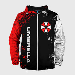 Ветровка с капюшоном мужская UMBRELLA CORPORATION, цвет: 3D-белый