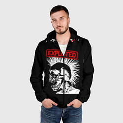 Ветровка с капюшоном мужская The Exploited, цвет: 3D-черный — фото 2