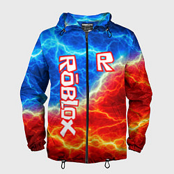 Ветровка с капюшоном мужская ROBLOX, цвет: 3D-черный