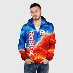 Ветровка с капюшоном мужская ROBLOX, цвет: 3D-черный — фото 2