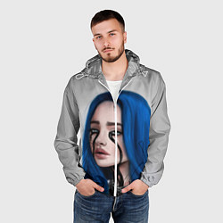 Ветровка с капюшоном мужская BILLIE EILISH, цвет: 3D-белый — фото 2