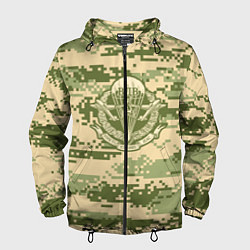 Ветровка с капюшоном мужская ВДВ СССР, цвет: 3D-черный