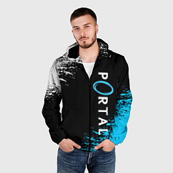 Ветровка с капюшоном мужская PORTAL, цвет: 3D-черный — фото 2