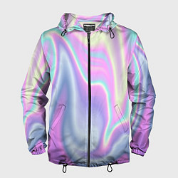 Ветровка с капюшоном мужская Vaporwave, цвет: 3D-черный