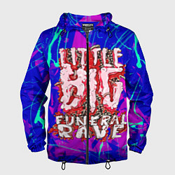 Ветровка с капюшоном мужская Little Big: Rave, цвет: 3D-черный