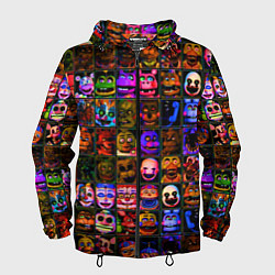 Ветровка с капюшоном мужская Five Nights At Freddy's, цвет: 3D-черный
