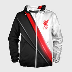 Ветровка с капюшоном мужская Liverpool F C, цвет: 3D-белый