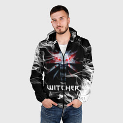 Ветровка с капюшоном мужская ВЕДЬМАК, цвет: 3D-черный — фото 2