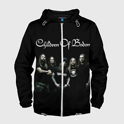 Ветровка с капюшоном мужская Children of Bodom 3, цвет: 3D-белый