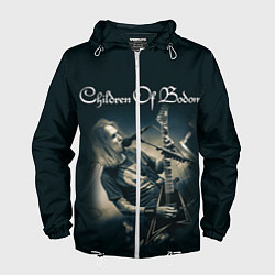 Ветровка с капюшоном мужская Children of Bodom 4, цвет: 3D-белый