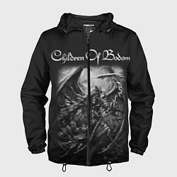 Ветровка с капюшоном мужская Children of Bodom 16, цвет: 3D-черный