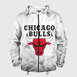 Ветровка с капюшоном мужская CHICAGO BULLS, цвет: 3D-черный