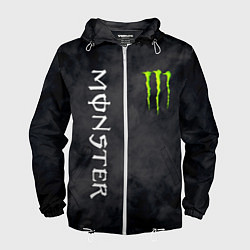 Ветровка с капюшоном мужская MONSTER ENERGY, цвет: 3D-белый