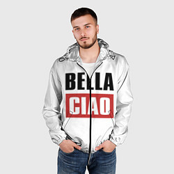 Ветровка с капюшоном мужская Bella Ciao, цвет: 3D-черный — фото 2