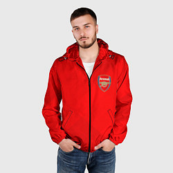 Ветровка с капюшоном мужская ARSENAL, цвет: 3D-черный — фото 2