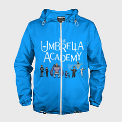 Ветровка с капюшоном мужская The umbrella academy, цвет: 3D-белый