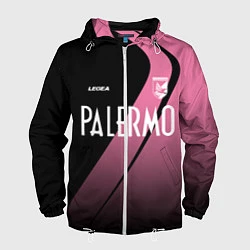 Ветровка с капюшоном мужская PALERMO FC, цвет: 3D-белый