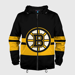 Ветровка с капюшоном мужская BOSTON BRUINS NHL, цвет: 3D-черный