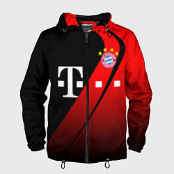 Ветровка с капюшоном мужская FC Bayern Munchen Форма, цвет: 3D-черный