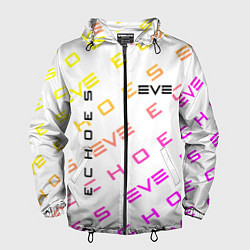 Ветровка с капюшоном мужская EVE ECHOES ИВ ЭХО, цвет: 3D-черный