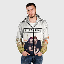 Ветровка с капюшоном мужская BlackPink, цвет: 3D-черный — фото 2