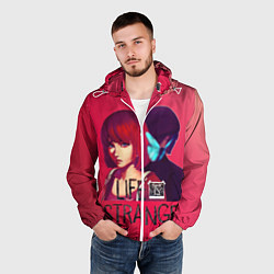 Ветровка с капюшоном мужская ХлояМакс, цвет: 3D-белый — фото 2