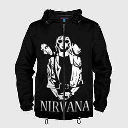 Ветровка с капюшоном мужская NIRVANA, цвет: 3D-черный