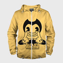 Ветровка с капюшоном мужская Bendy And The Ink Machine, цвет: 3D-белый