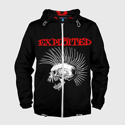 Ветровка с капюшоном мужская The Exploited, цвет: 3D-белый