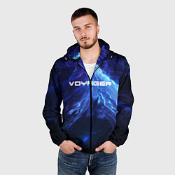 Ветровка с капюшоном мужская Voyager, цвет: 3D-черный — фото 2