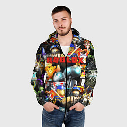 Ветровка с капюшоном мужская ROBLOX, цвет: 3D-черный — фото 2