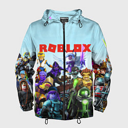 Ветровка с капюшоном мужская ROBLOX, цвет: 3D-черный