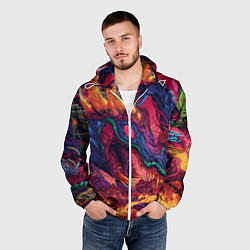 Ветровка с капюшоном мужская HYPER BEAST, цвет: 3D-белый — фото 2