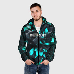 Ветровка с капюшоном мужская Detroit Become Human S, цвет: 3D-черный — фото 2