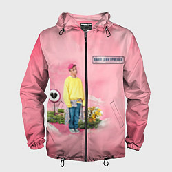 Ветровка с капюшоном мужская Ваня Дмитриенко, цвет: 3D-черный