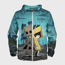 Ветровка с капюшоном мужская Little Nightmares 2, цвет: 3D-белый