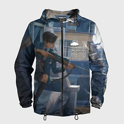 Ветровка с капюшоном мужская Пятый снайпер, цвет: 3D-черный