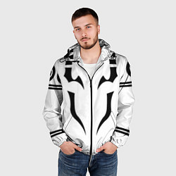 Ветровка с капюшоном мужская ИТАДОРИ ТАТУ JUJUTSU KAISEN, цвет: 3D-черный — фото 2