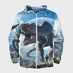 Ветровка с капюшоном мужская Ark Survival Evolved, цвет: 3D-белый