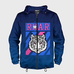 Ветровка с капюшоном мужская Roar Tiger, цвет: 3D-черный