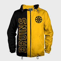 Ветровка с капюшоном мужская NHL BOSTON BRUINS, цвет: 3D-черный
