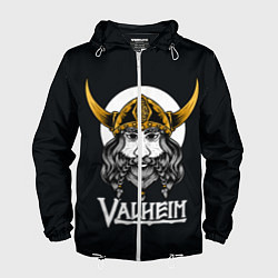 Ветровка с капюшоном мужская Valheim Viking, цвет: 3D-белый